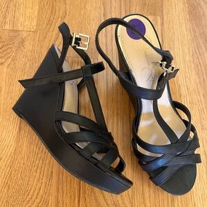 black wedge jessica simpson sandals